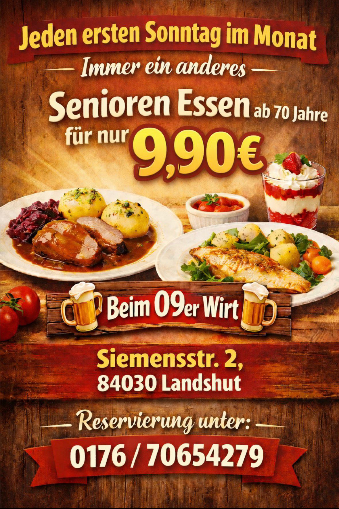 Senioren Essen Zum 09er Wirt Landshut